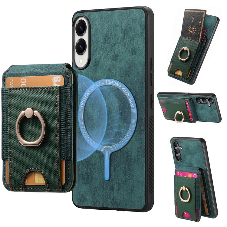 Retro Splitable Magnetic Stand Card Bag Leather Phone Case, For Samsung Galaxy S25 Edge 5G, For Samsung Galaxy A56 5G, For Samsung Galaxy A36, For Samsung Galaxy S25 5G