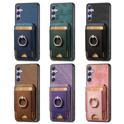 Retro Splitable Magnetic Stand Card Bag Leather Phone Case, For Samsung Galaxy S8+