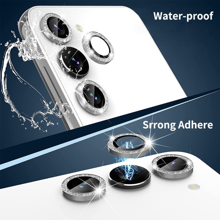 ENKAY Hat-Prince 9H Rear Camera Lens Glitter Aluminium Alloy Tempered Glass Film, For Samsung Galaxy S25 5G, For Samsung Galaxy S25+ 5G, For Samsung Galaxy S25 Ultra 5G