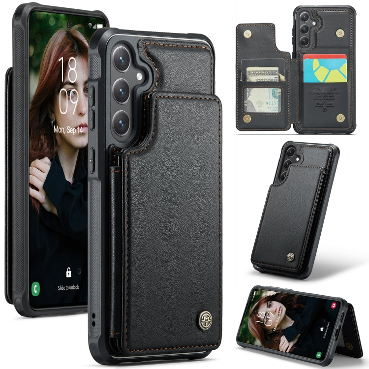 CaseMe C22 Card Slots Holder RFID Anti-theft Phone Case, For Samsung Galaxy A36 5G, For Samsung Galaxy S25 5G, For Samsung Galaxy S25+ 5G, For Samsung Galaxy S25 Ultra 5G