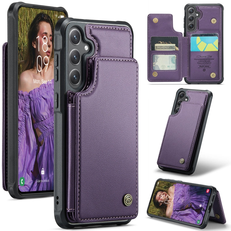 CaseMe C22 Card Slots Holder RFID Anti-theft Phone Case, For Samsung Galaxy A36 5G, For Samsung Galaxy S25 5G, For Samsung Galaxy S25+ 5G, For Samsung Galaxy S25 Ultra 5G