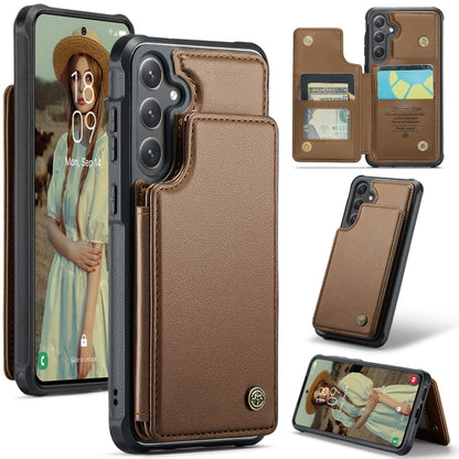 CaseMe C22 Card Slots Holder RFID Anti-theft Phone Case, For Samsung Galaxy A36 5G, For Samsung Galaxy S25 5G, For Samsung Galaxy S25+ 5G, For Samsung Galaxy S25 Ultra 5G