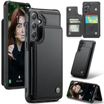CaseMe C22 Card Slots Holder RFID Anti-theft Phone Case, For Samsung Galaxy A36 5G, For Samsung Galaxy S25 5G, For Samsung Galaxy S25+ 5G, For Samsung Galaxy S25 Ultra 5G