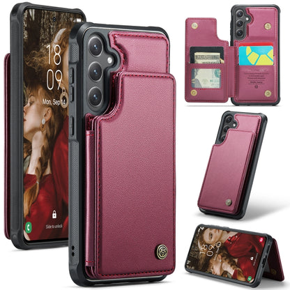 CaseMe C22 Card Slots Holder RFID Anti-theft Phone Case, For Samsung Galaxy A36 5G, For Samsung Galaxy S25 5G, For Samsung Galaxy S25+ 5G, For Samsung Galaxy S25 Ultra 5G