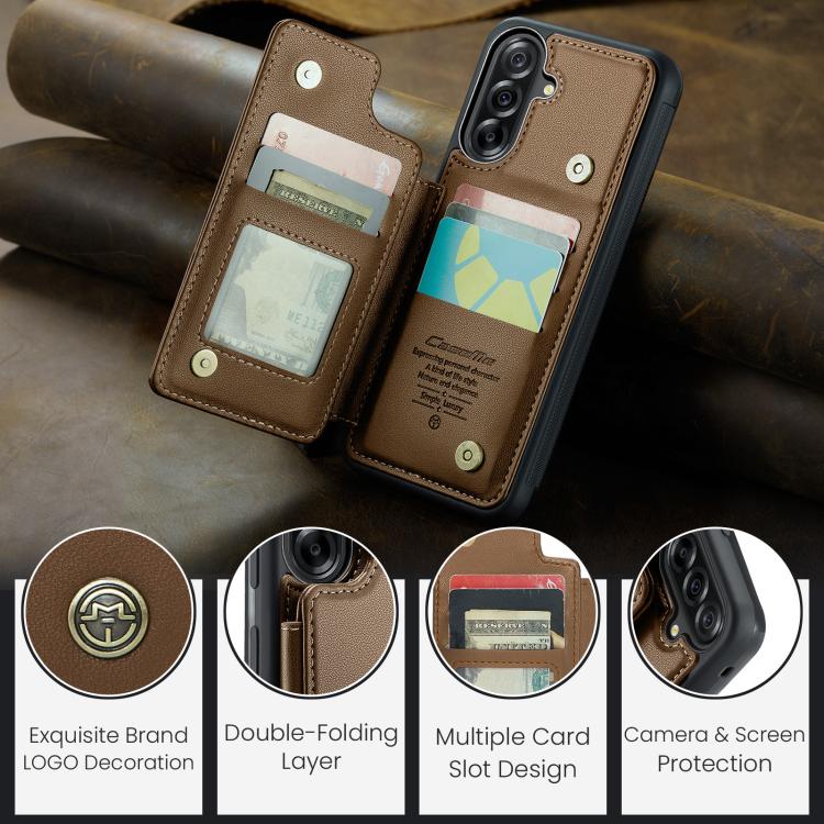 CaseMe C22 Card Slots Holder RFID Anti-theft Phone Case, For Samsung Galaxy A36 5G, For Samsung Galaxy S25 5G, For Samsung Galaxy S25+ 5G, For Samsung Galaxy S25 Ultra 5G