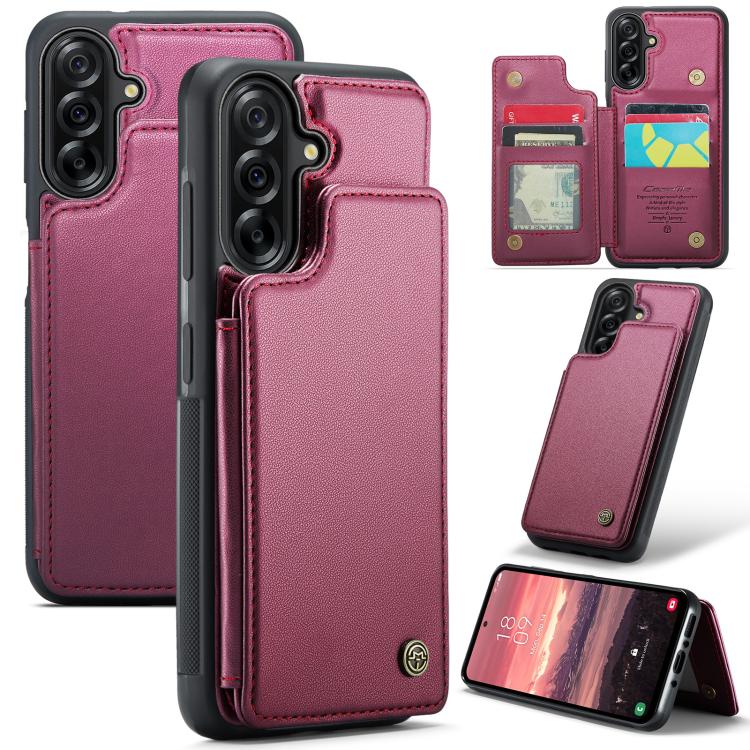 CaseMe C22 Card Slots Holder RFID Anti-theft Phone Case, For Samsung Galaxy A56, For Samsung Galaxy A36, For Samsung Galaxy S25 5G, For Samsung Galaxy S25+ 5G