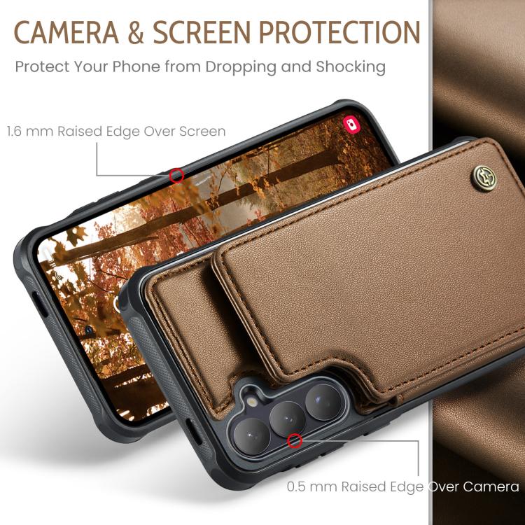 CaseMe C22 Card Slots Holder RFID Anti-theft Phone Case, For Samsung Galaxy S26 5G, For Samsung Galaxy A57 5G, For Samsung Galaxy A37 5G, For Samsung Galaxy S25 Edge 5G