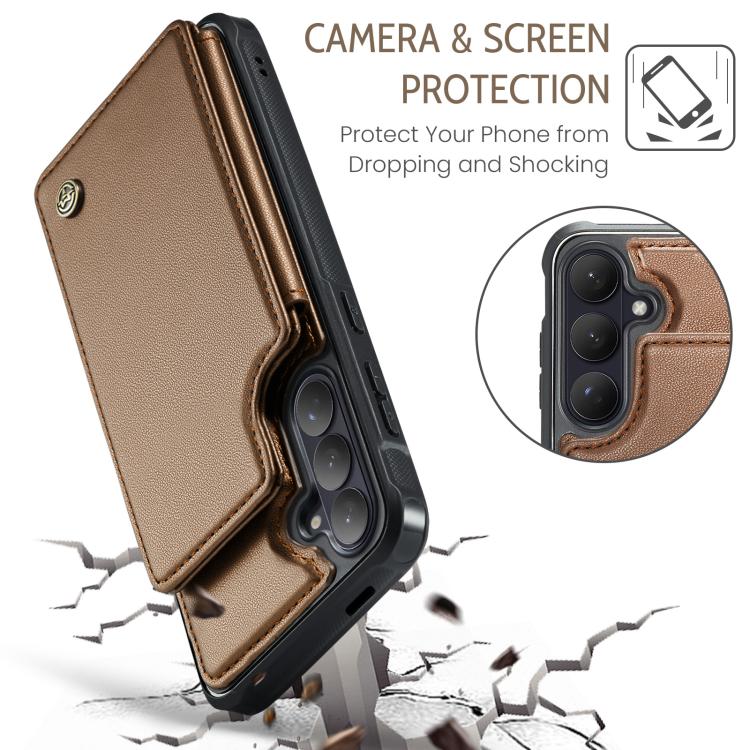 CaseMe C22 Card Slots Holder RFID Anti-theft Phone Case, For Samsung Galaxy S26 5G, For Samsung Galaxy A57 5G, For Samsung Galaxy A37 5G, For Samsung Galaxy S25 Edge 5G
