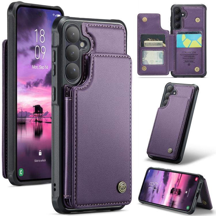 CaseMe C22 Card Slots Holder RFID Anti-theft Phone Case, For Samsung Galaxy S26 5G, For Samsung Galaxy A57 5G, For Samsung Galaxy A37 5G, For Samsung Galaxy S25 Edge 5G
