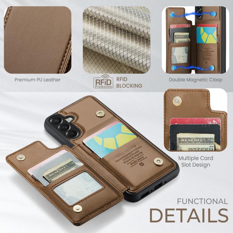 CaseMe C22 Card Slots Holder RFID Anti-theft Phone Case, For Samsung Galaxy A37 5G, For Samsung Galaxy S25 FE  5G, For Samsung Galaxy S25 Edge 5G, For Samsung Galaxy A56 5G