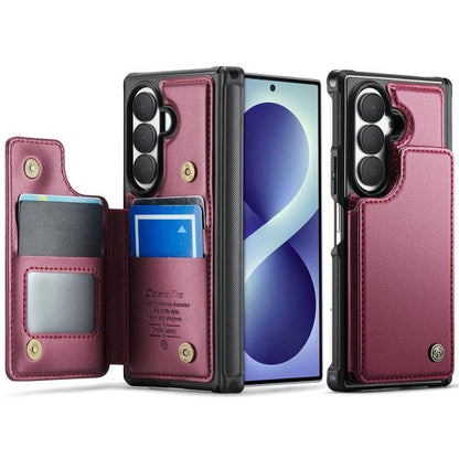 CaseMe C22 Card Slots Holder RFID Anti-theft Phone Case, For Galaxy S26 FE 5G, For Galaxy Z Fold8 Ultra 5G, For Samsung Galaxy S26+ 5G, For Samsung Galaxy S26 Ultra 5G