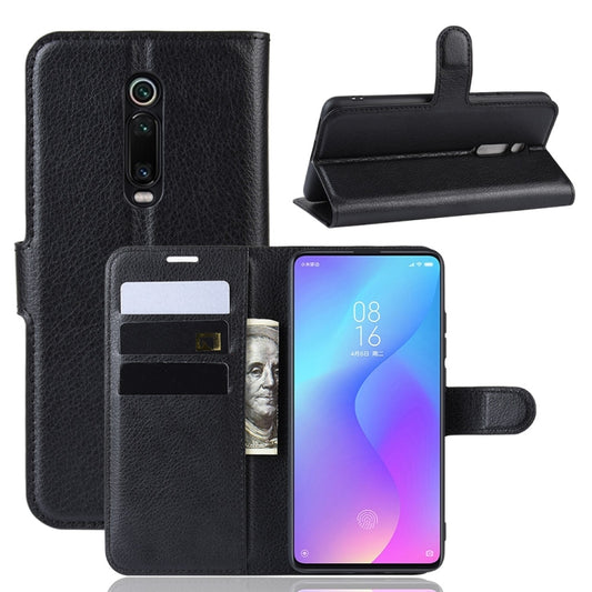 Litchi Texture Horizontal Flip Leather Case for Xiaomi Redmi K20/K20 Pro/Mi 9T/Mi 9T Pro, with Wallet & Holder & Card Slots