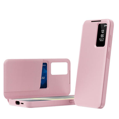Smart View Window Leather Phone Case with Card Slot, For Samsung Galaxy S22+ 5G, For Samsung Galaxy S22 5G, For Samsung Galaxy Z Fold3 5G