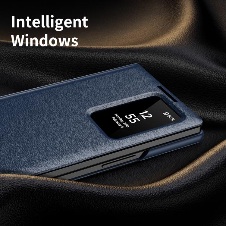 Smart View Window Leather Phone Case with Card Slot, For Samsung Galaxy Z Fold5 5G, For Samsung Galaxy S23 Ultra 5G, For Samsung Galaxy S23+ 5G, For Samsung Galaxy S23 5G