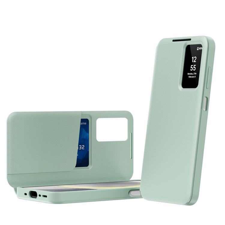 Smart View Window Leather Phone Case with Card Slot, For Galaxy S26 Ultra 5G, For Galaxy A57 5G, For Galaxy A37 5G, For Galaxy A27 5G