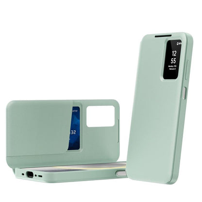 Smart View Window Leather Phone Case with Card Slot, For Galaxy S26 Ultra 5G, For Galaxy A57 5G, For Galaxy A37 5G, For Galaxy A27 5G