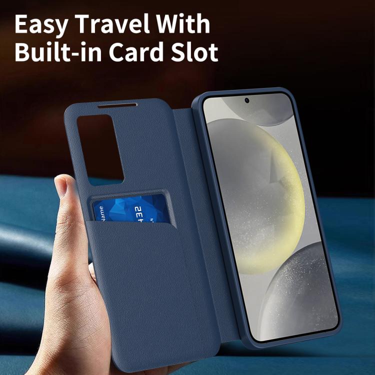 Smart View Window Leather Phone Case with Card Slot, For Galaxy S26 FE 5G, For Galaxy Z TriFold, For Galaxy S26 Ultra 5G, For Galaxy A57 5G