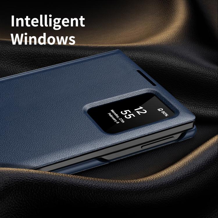 Smart View Window Leather Phone Case with Card Slot, For Galaxy Z Fold8 5G, For Galaxy S26 FE 5G, For Galaxy Fold8 Ultra 5G, For Galaxy Z TriFold