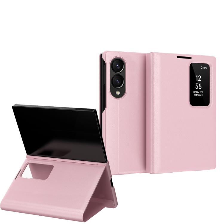 Smart View Window Leather Phone Case with Card Slot, For Galaxy Z Fold8 5G, For Galaxy S26 FE 5G, For Galaxy Fold8 Ultra 5G, For Galaxy Z TriFold