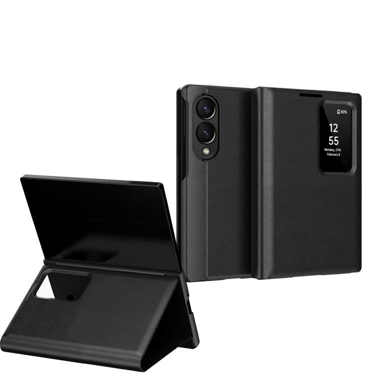 Smart View Window Leather Phone Case with Card Slot, For Galaxy Z Fold8 5G, For Galaxy S26 FE 5G, For Galaxy Fold8 Ultra 5G, For Galaxy Z TriFold