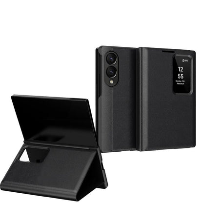 Smart View Window Leather Phone Case with Card Slot, For Galaxy Z Fold8 5G, For Galaxy S26 FE 5G, For Galaxy Fold8 Ultra 5G, For Galaxy Z TriFold