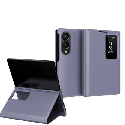 Smart View Window Leather Phone Case with Card Slot, For Galaxy Z Fold8 5G, For Galaxy S26 FE 5G, For Galaxy Fold8 Ultra 5G, For Galaxy Z TriFold