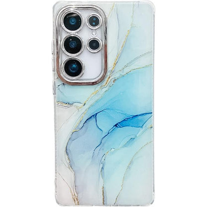 Electroplated Marble Texture Phone Case, For Samsung Galaxy S23 Ultra 5G
