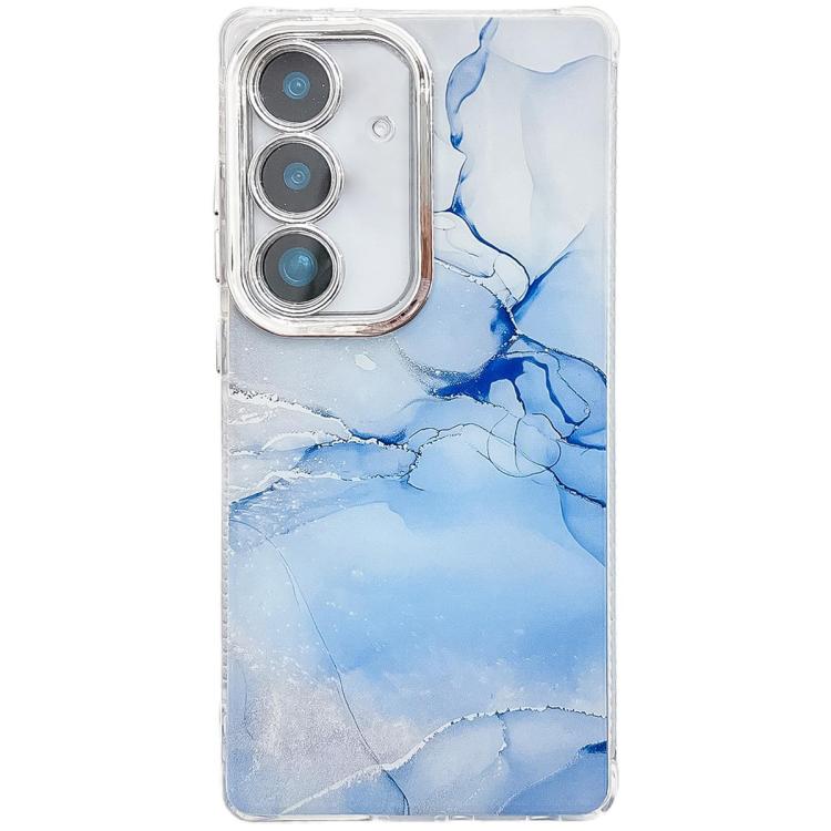 Electroplated Marble Texture Phone Case, For Samsung Galaxy S24+ 5G