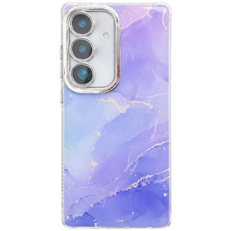 Electroplated Marble Texture Phone Case, For Samsung Galaxy S24 FE 5G