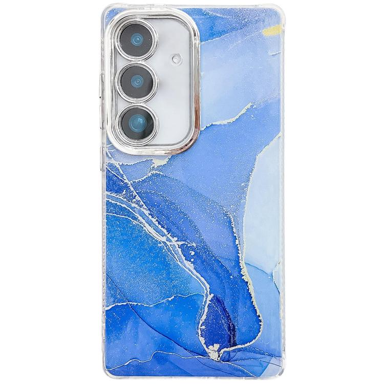 Electroplated Marble Texture Phone Case, For Samsung Galaxy S24 FE 5G