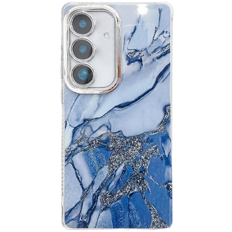 Electroplated Marble Texture Phone Case, For Samsung Galaxy S24 FE 5G