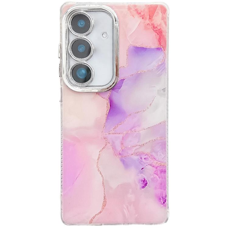 Electroplated Marble Texture Phone Case, For Samsung Galaxy S25 5G