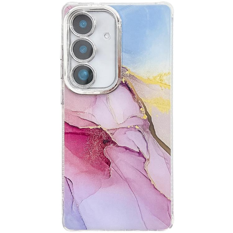 Electroplated Marble Texture Phone Case, For Samsung Galaxy S25 5G