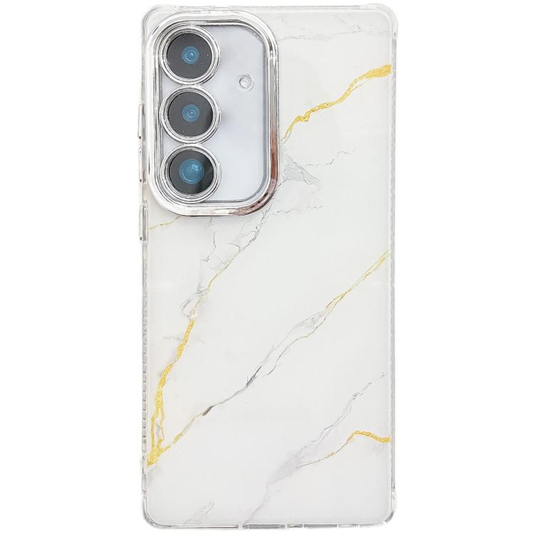Electroplated Marble Texture Phone Case, For Samsung Galaxy S25+ 5G