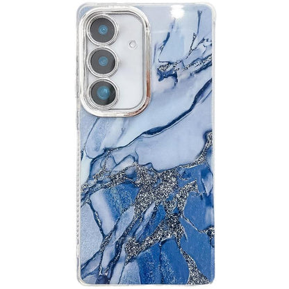Electroplated Marble Texture Phone Case, For Samsung Galaxy S25+ 5G