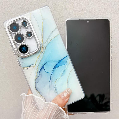 Electroplated Marble Texture Phone Case, For Samsung Galaxy S24 FE 5G