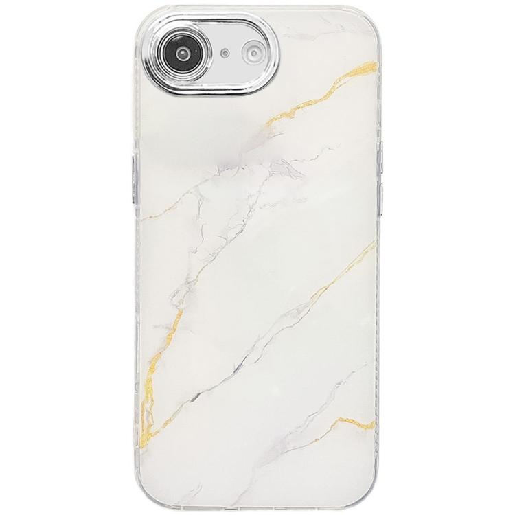 Electroplated Marble Texture Phone Case, For iPhone 16e