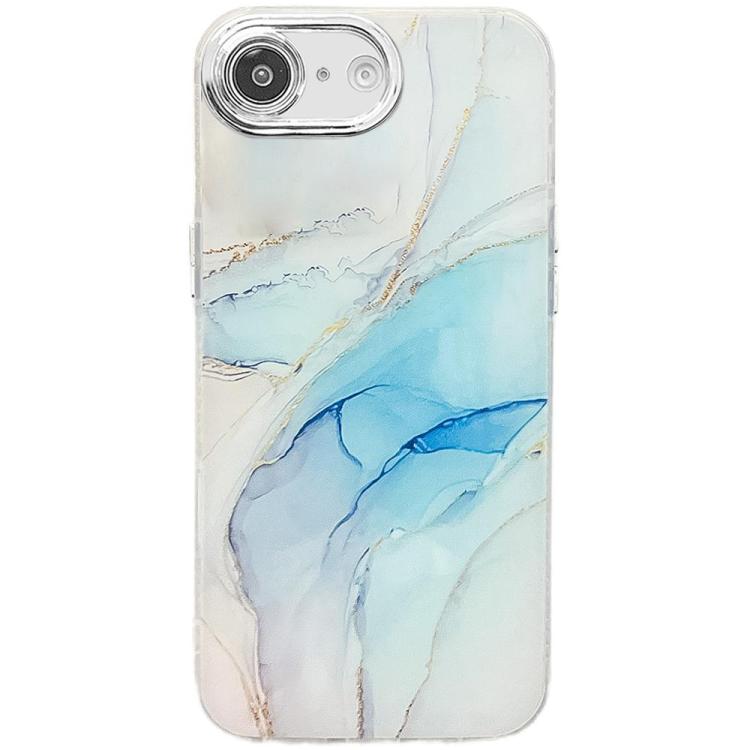 Electroplated Marble Texture Phone Case, For iPhone 16e