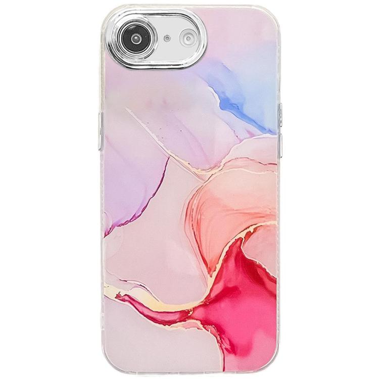 Electroplated Marble Texture Phone Case, For iPhone 16e