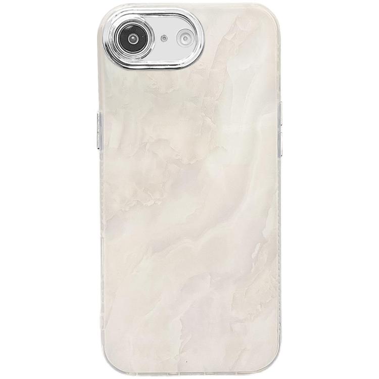 Electroplated Marble Texture Phone Case, For iPhone 16e