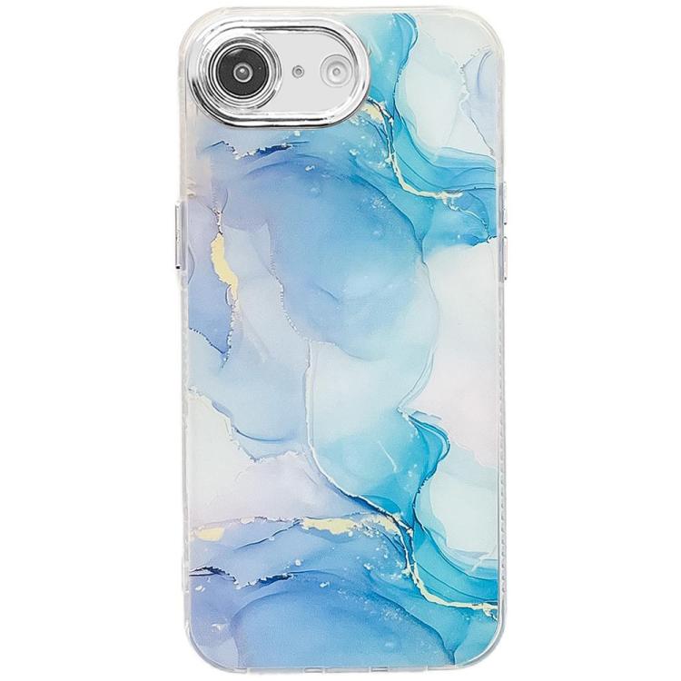 Electroplated Marble Texture Phone Case, For iPhone 16e
