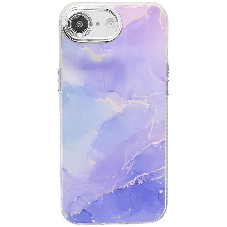 Electroplated Marble Texture Phone Case, For iPhone 16e