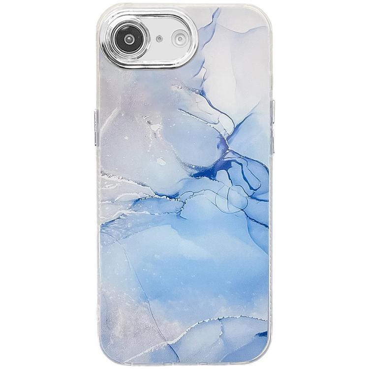 Electroplated Marble Texture Phone Case, For iPhone 16e