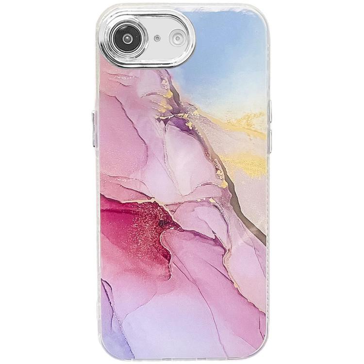Electroplated Marble Texture Phone Case, For iPhone 16e