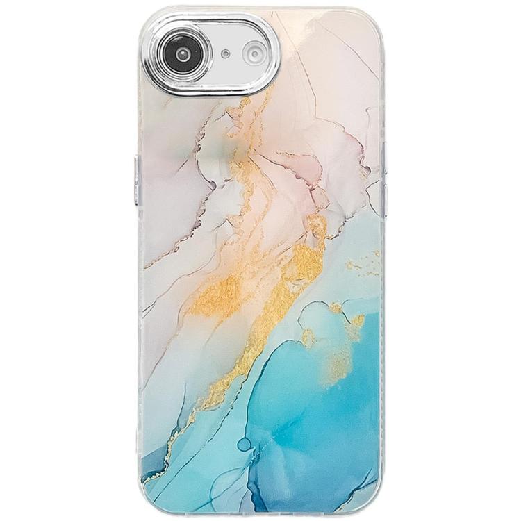 Electroplated Marble Texture Phone Case, For iPhone 16e