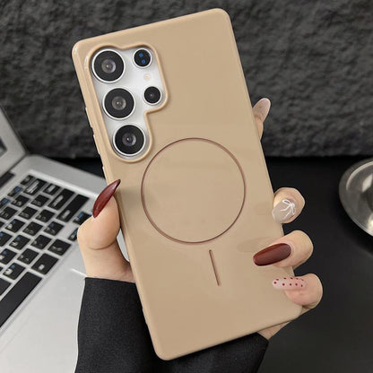 Glossy TPU Shockproof MagSafe Phone Case, For Samsung Galaxy S25 5G, For Samsung Galaxy S25+ 5G, For Samsung Galaxy S25 Ultra 5G