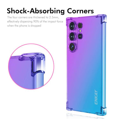 ENKAY Hat-Prince Gradient Airbag TPU Phone Case, For Samsung Galaxy S24 Ultra 5G, For Galaxy A18 / A17 / A26, For Samsung Galaxy M16 / F16, For Samsung Galaxy M06 / F06, For Samsung Galaxy A16 4G / 5G, For Samsung Galaxy S24 / S25 5G