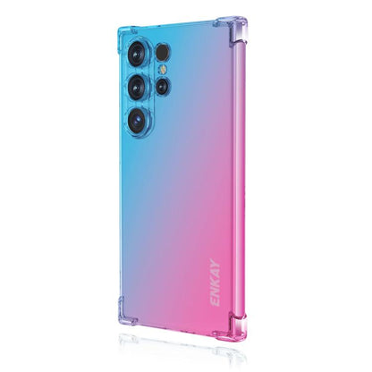 ENKAY Hat-Prince Gradient Airbag TPU Phone Case, For Samsung Galaxy S24 Ultra 5G, For Galaxy A18 / A17 / A26, For Samsung Galaxy M16 / F16, For Samsung Galaxy M06 / F06, For Samsung Galaxy A16 4G / 5G, For Samsung Galaxy S24 / S25 5G