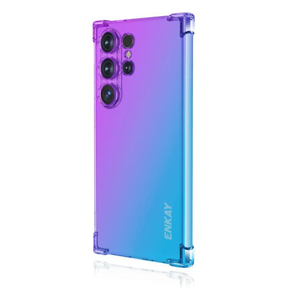 ENKAY Hat-Prince Gradient Airbag TPU Phone Case, For Samsung Galaxy S24 Ultra 5G, For Galaxy A18 / A17 / A26, For Samsung Galaxy M16 / F16, For Samsung Galaxy M06 / F06, For Samsung Galaxy A16 4G / 5G, For Samsung Galaxy S24 / S25 5G