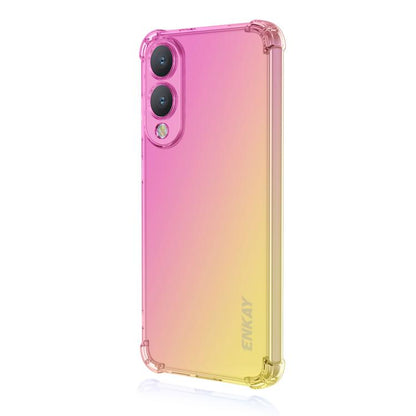 ENKAY Hat-Prince Gradient Airbag TPU Phone Case, For Samsung Galaxy A57, For Samsung Galaxy A07, For Samsung Galaxy A17, For Samsung Galaxy M56, For Samsung Galaxy S25 Edge 5G, For Samsung Galaxy A56 5G